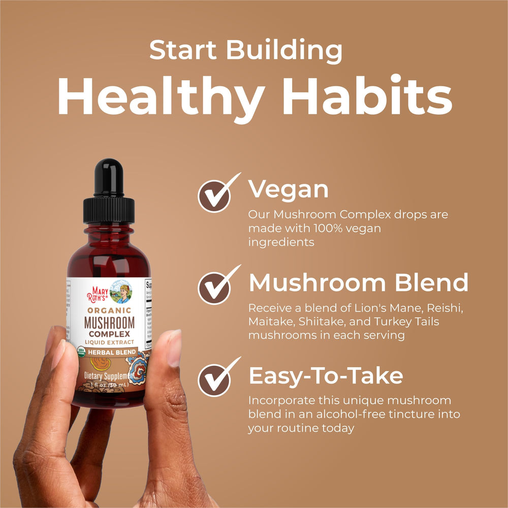 MaryRuth Organics Mushroom Complex allergen-free dispensing drops