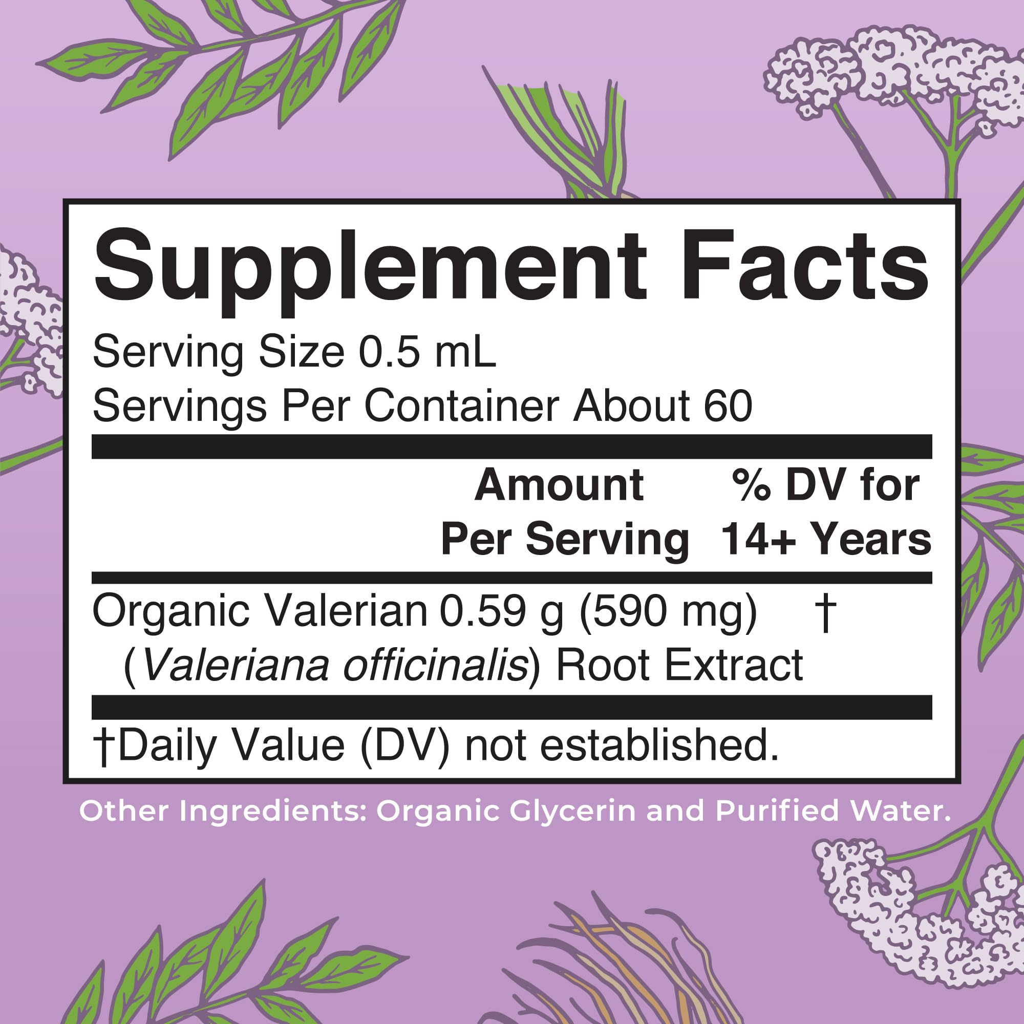 MaryRuth Organics valerian drops dropper enables easy dosing.