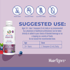 MaryRuth Organics vegan D3 Liposomal bottle with plant-based vitamin D