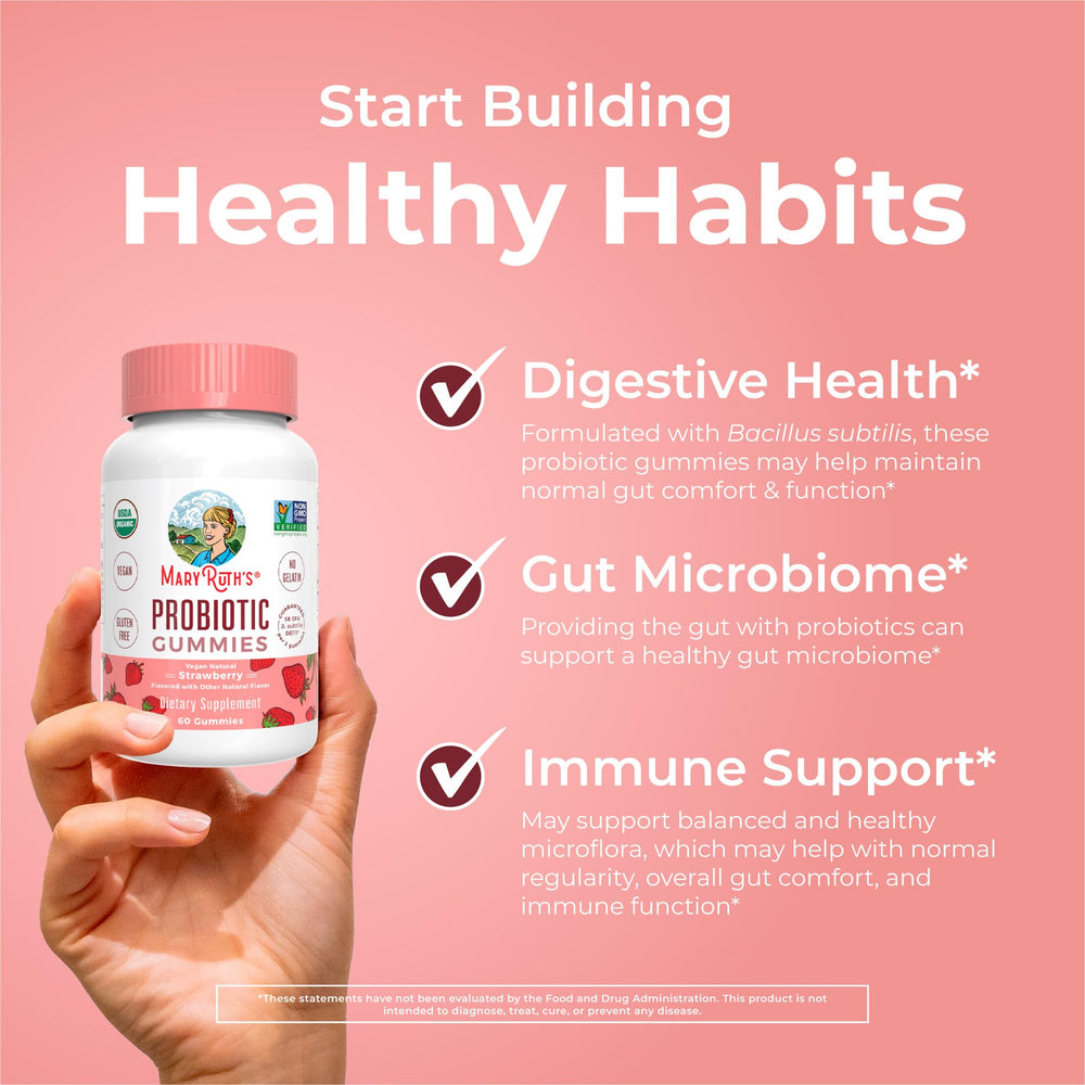 Vegan, non-GMO gummies with organic cane sugar.