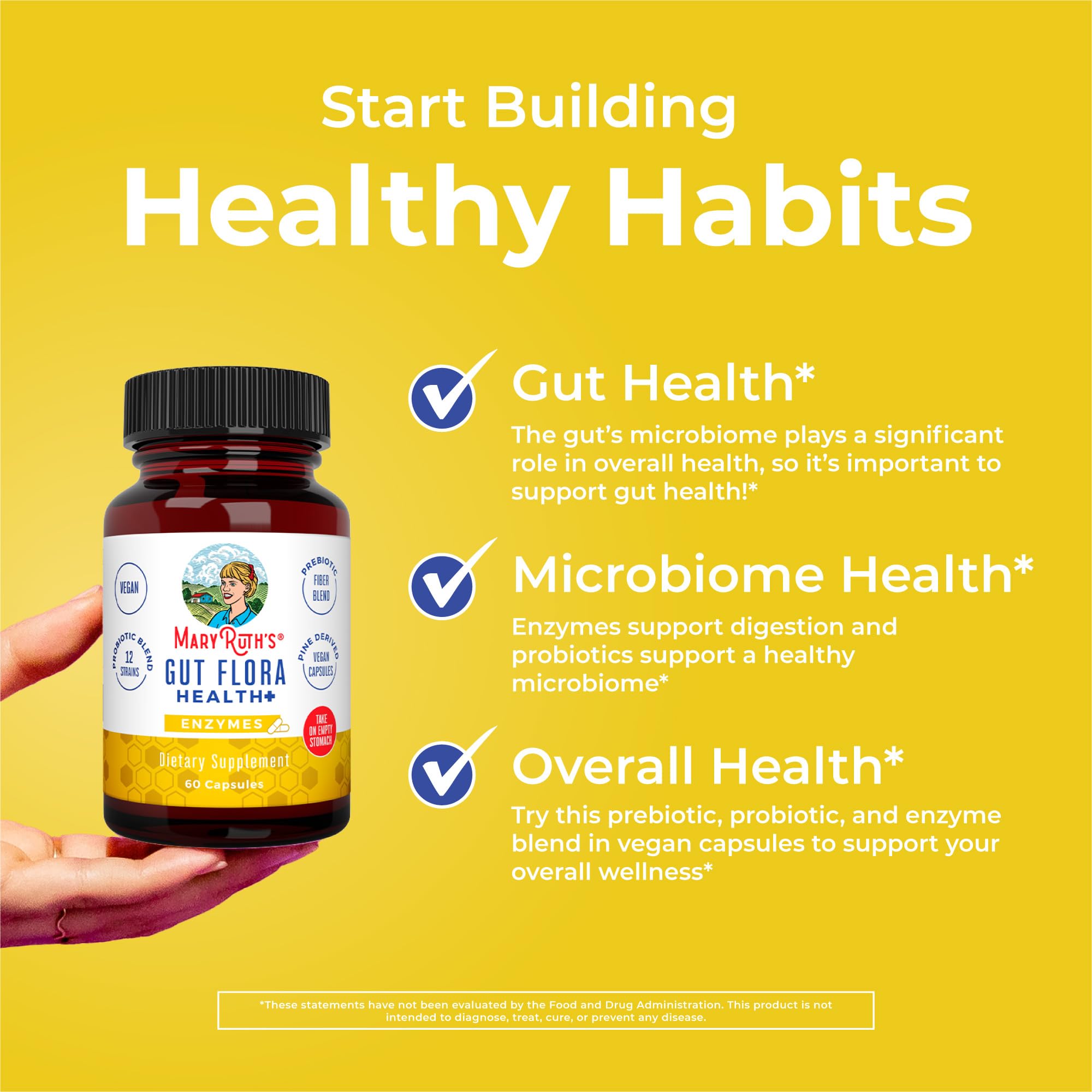 MaryRuth Organics vegan pine-based capsules; plant-based option for digestive support.