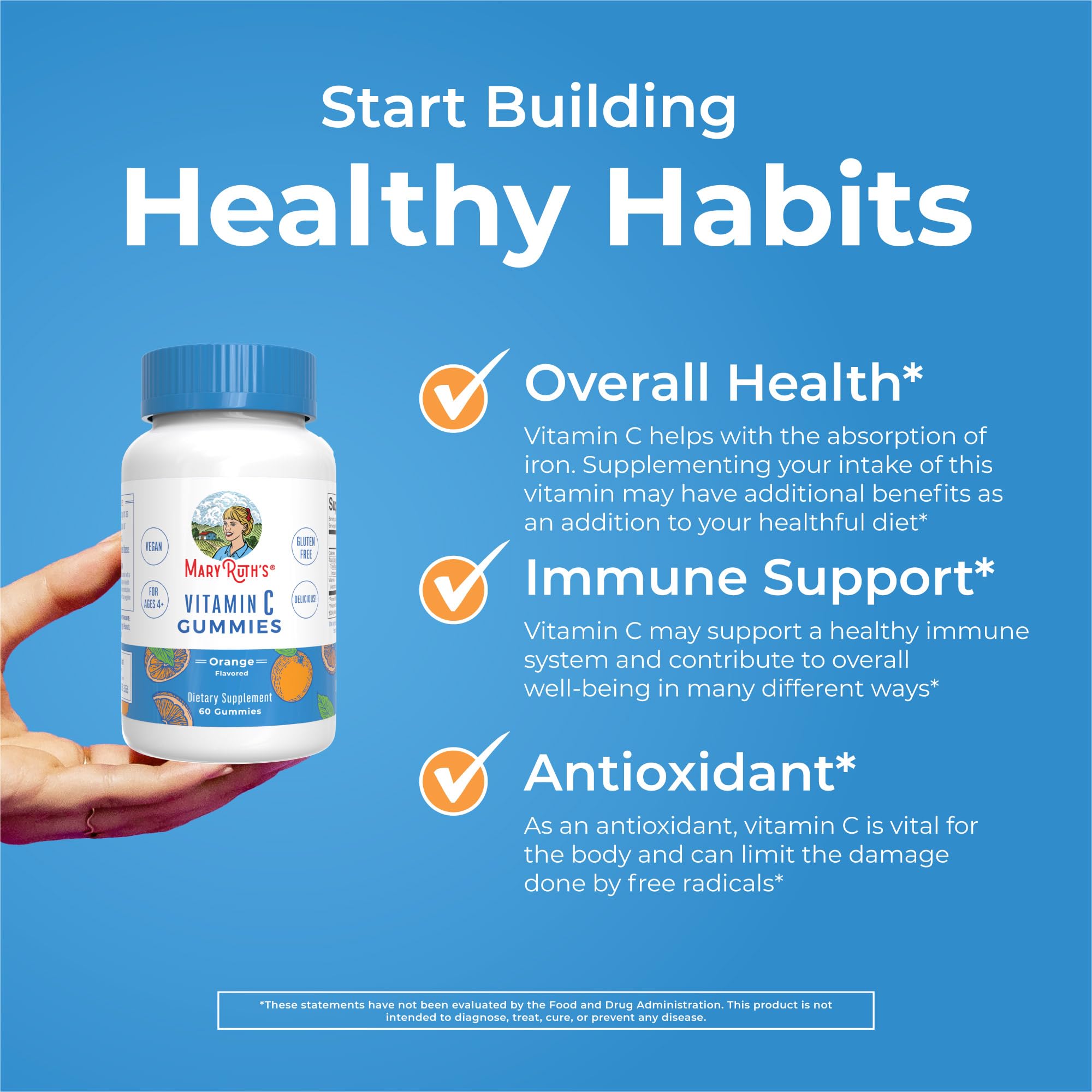 MaryRuth Organics gummies with kids’ lunchbox context, convenient daily vitamin C for kids