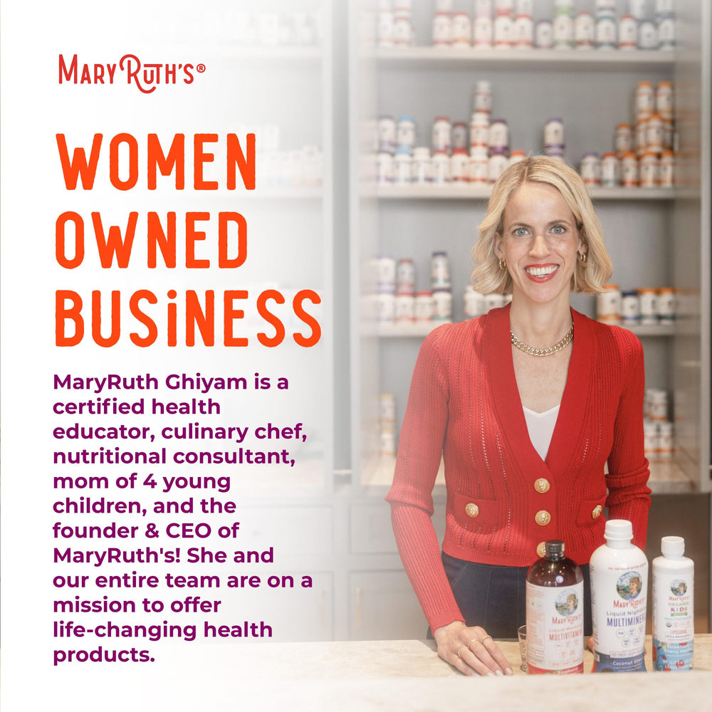 Front view of MaryRuth Organics Vitamin A bottle