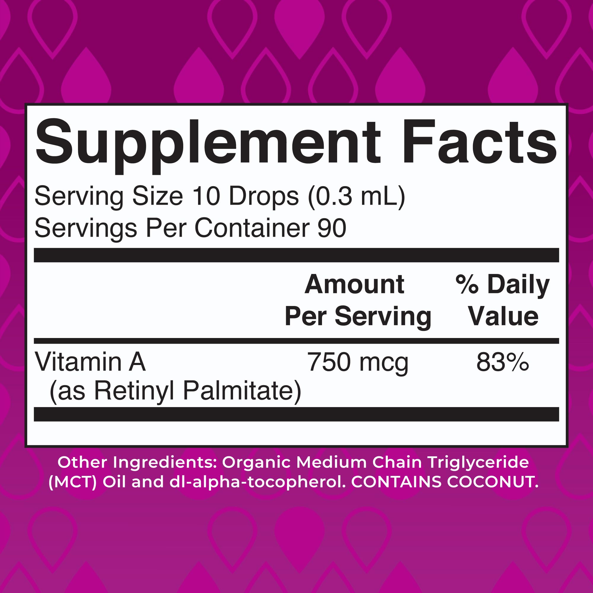 MaryRuth Organics Vitamin A drops with dropper for precise dosing