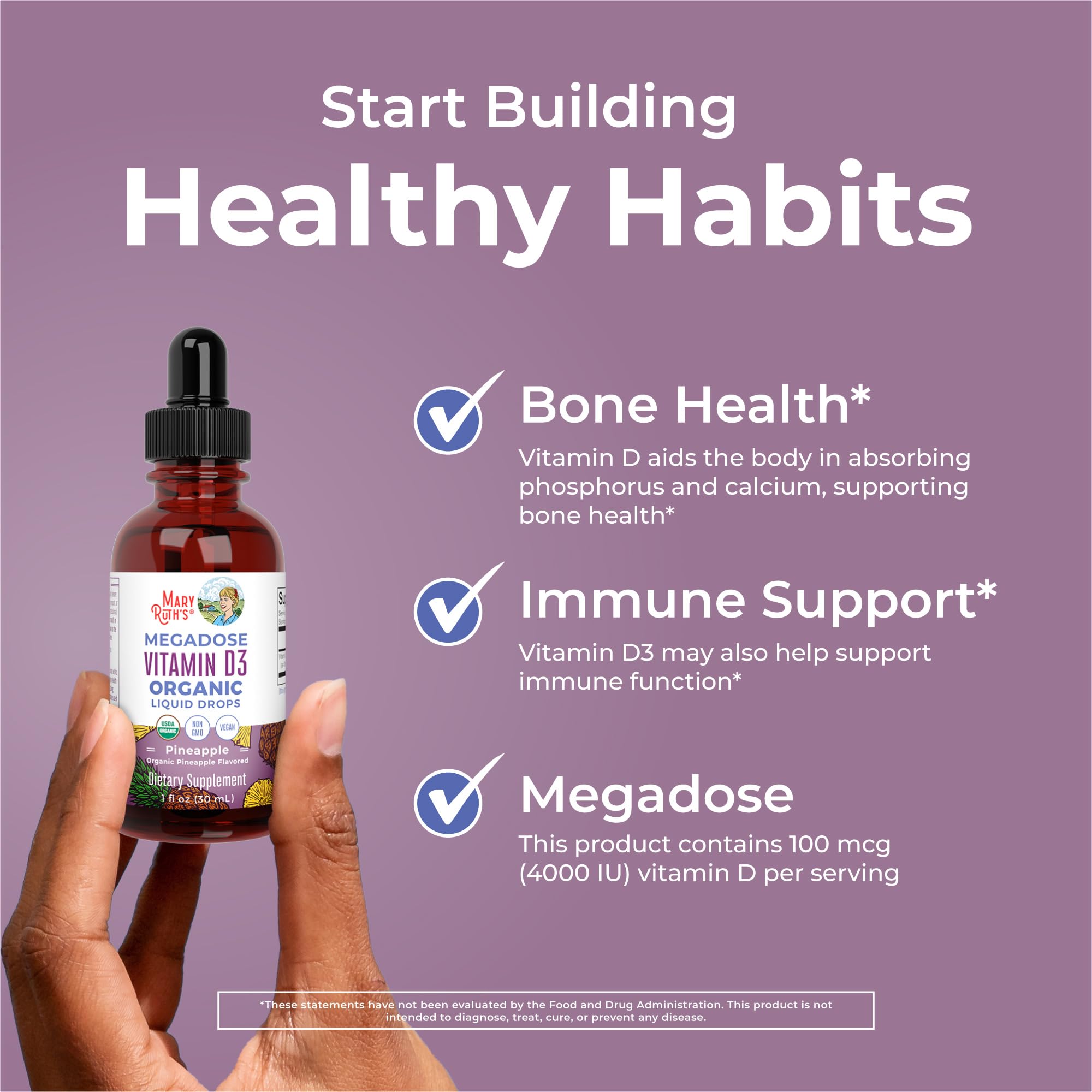 MCT oil base dropper shows pineapple flavor hint benefiting taste.