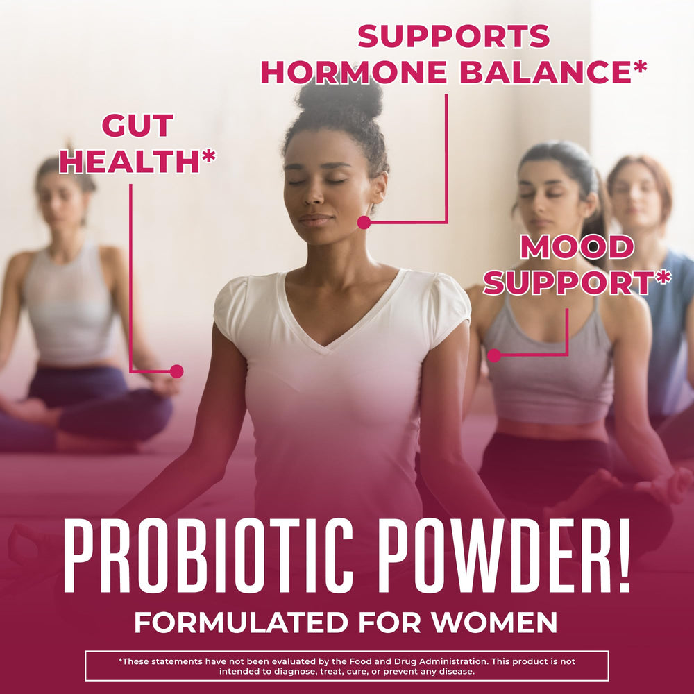 MaryRuth's 3-in-1 probiotics powder with scoop for easy daily use