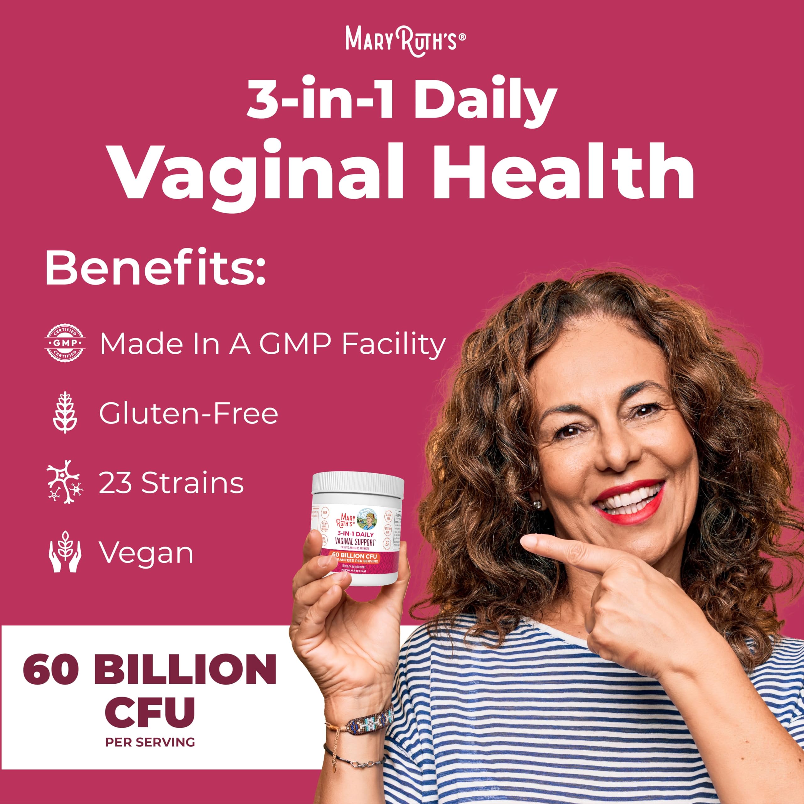 MaryRuth's vegan formula probiotic powder for plant-based living