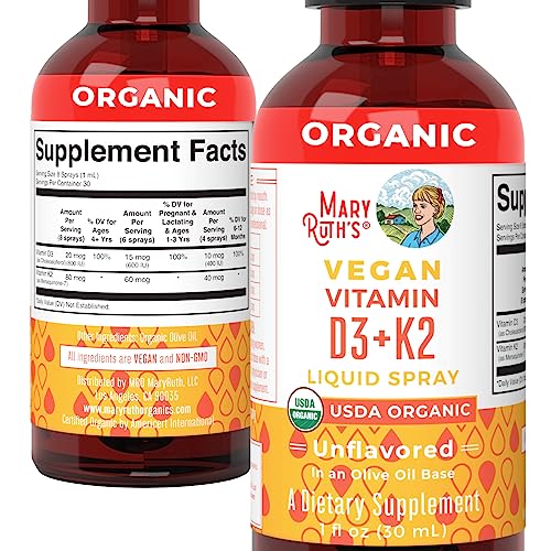 MaryRuths shelf packaging highlights vegan, non-GMO features.