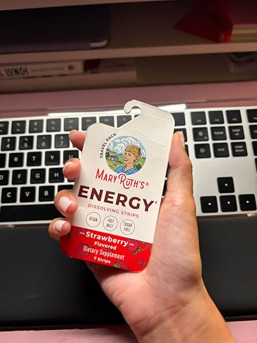 MaryRuth's Energy Dissolving Strip contains green coffee seed extract for alert moments.