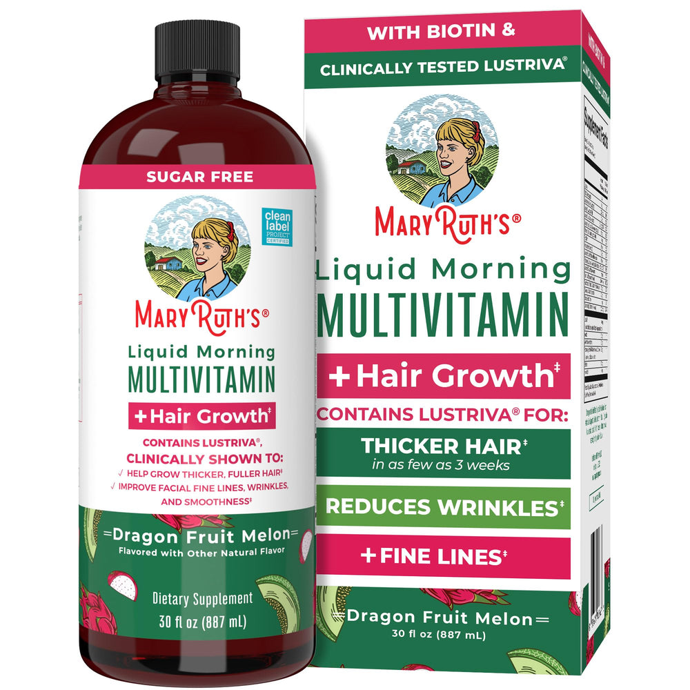 MaryRuth's Liquid Multivitamin Hair Growth bottle for daily hair support