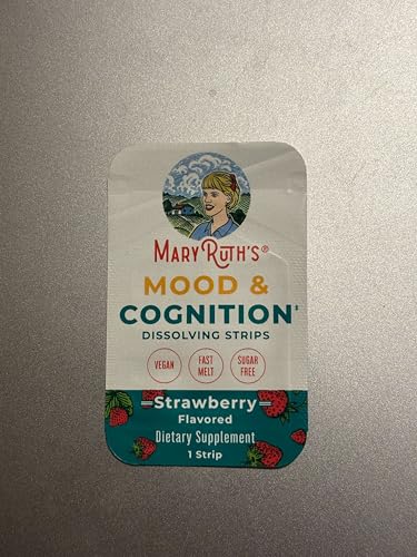 Strip placed on tongue from MaryRuth's Mood and Cognition Strips