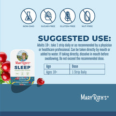 MaryRuth's L-Theanine strip for calming moments before bed