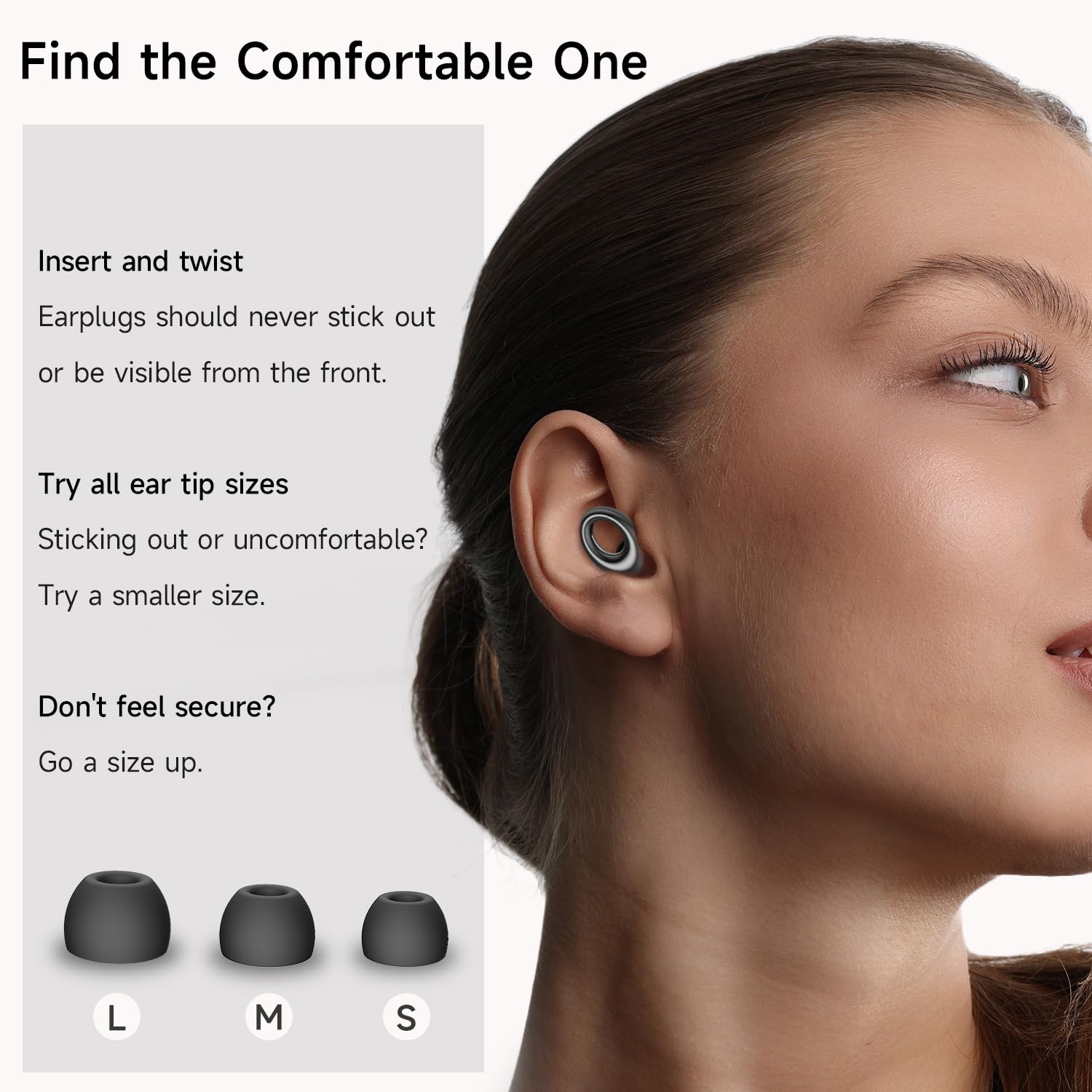 Masajoy sleep ear plugs made of soft silicone for comfortable all-night wear