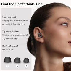 Masajoy sleep ear plugs made of soft silicone for comfortable all-night wear