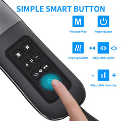 MASGRE 6D kneading heads deliver deep tissue massage across neck and back.