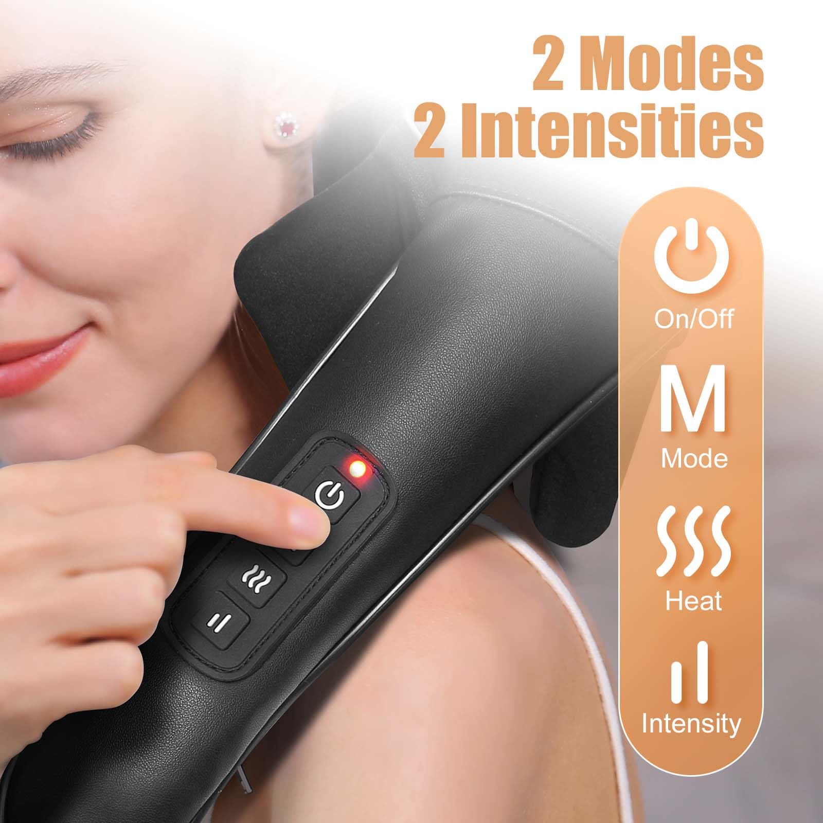 MASGRE cordless shoulder massage for unrestricted movement.
