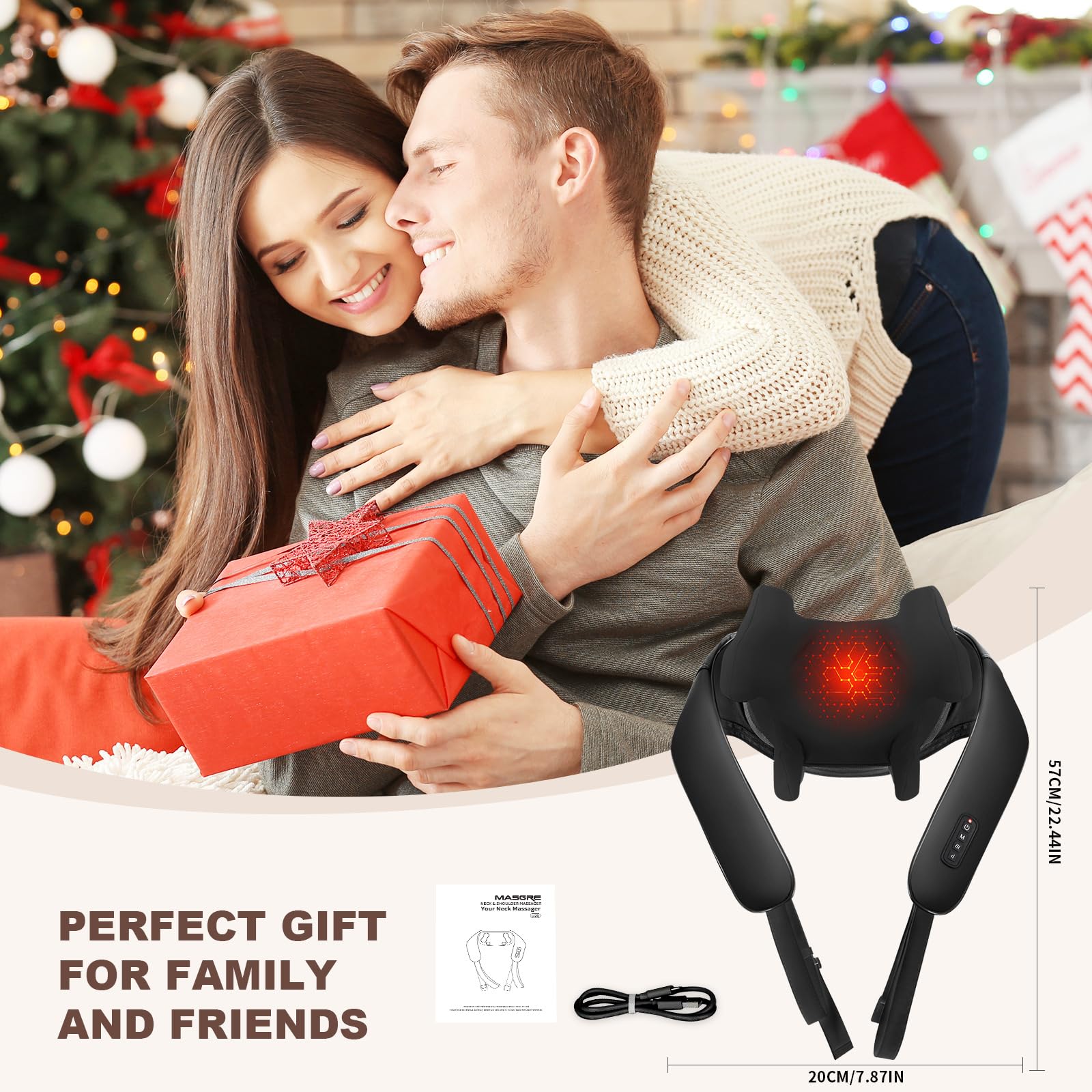 MASGRE gift-ready massager ideal for parents and friends.