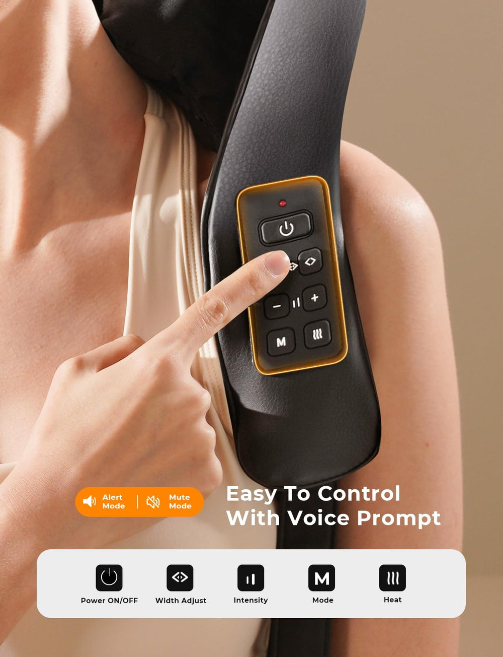 MASGRE heat function adds gentle warmth to ease tension