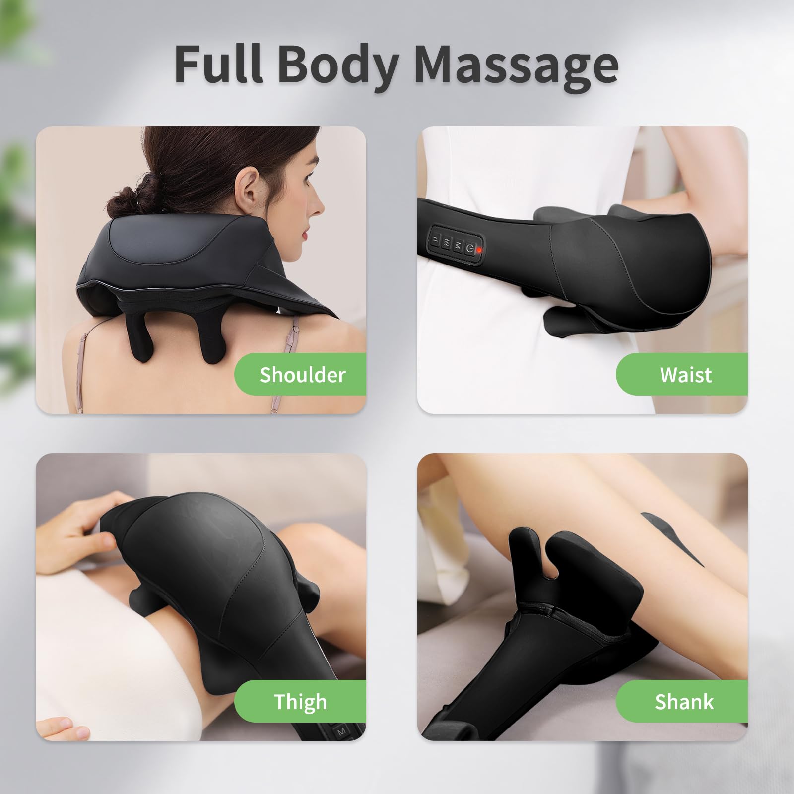 Portable MASGRE massager with carry pouch for home, office, car use