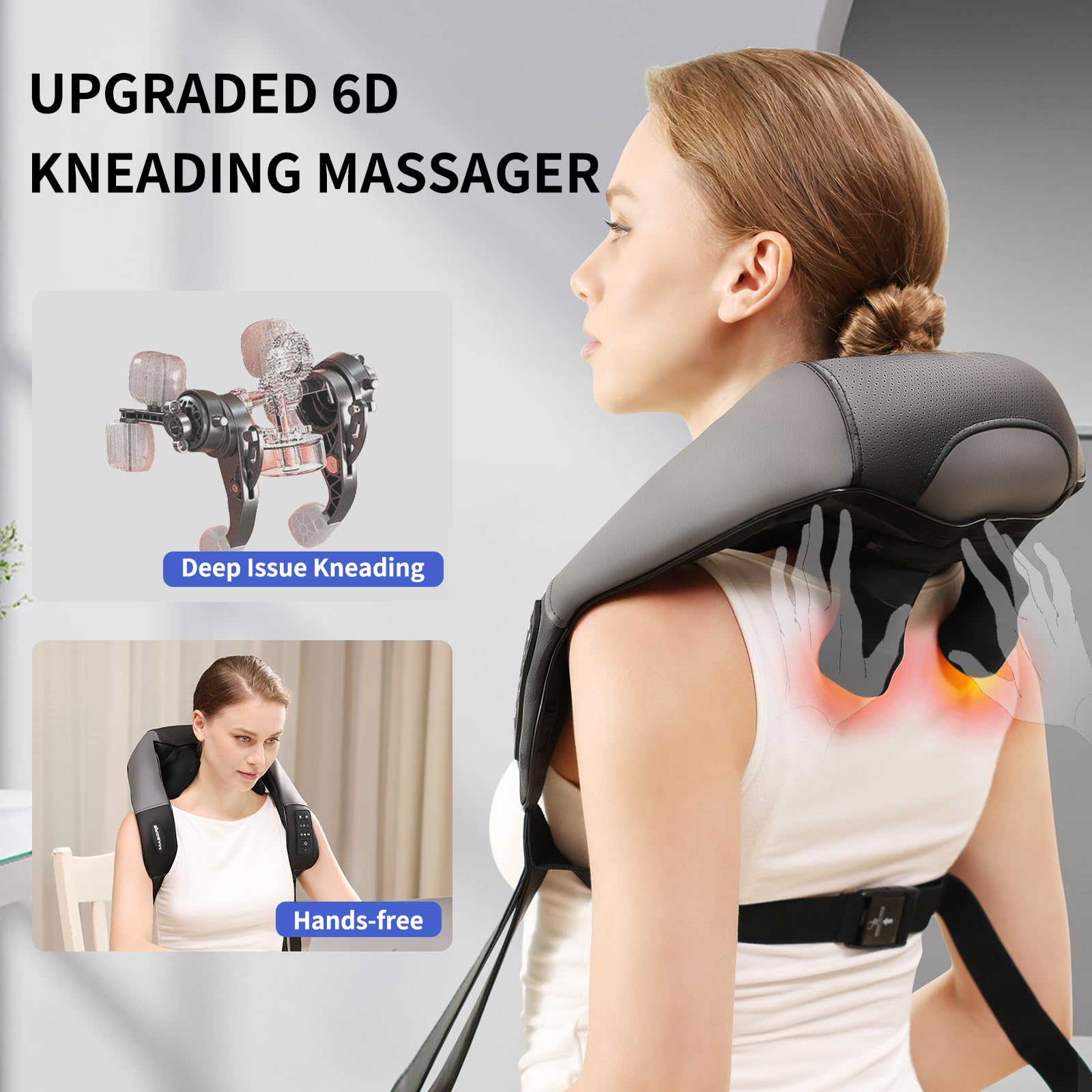MASGRE rechargeable 2000mAh battery powers cordless sessions on the go.