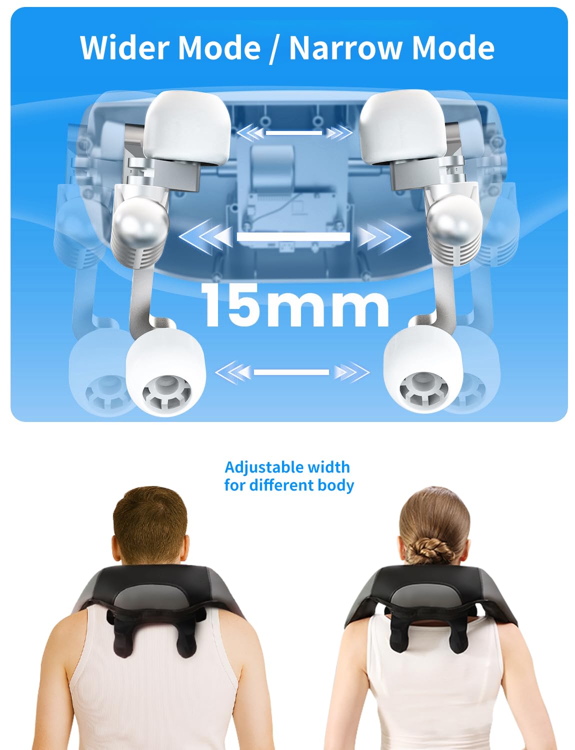 MASGRE upgraded heating adds gentle warmth for relaxing muscles.