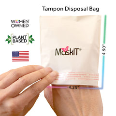 MaskIT touch-free disposal feature demonstrates hygienic removal and sealing in one step
