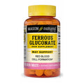 Mason Natural Ferrous Gluconate — Gentle Iron Supplement, 27 mg Elemental Iron, 100 Tablets