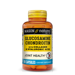 Mason Natural glucosamine chondroitin collagen hyaluronic acid bottle with capsules for joints