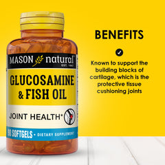 Mason Natural label closeup highlights dosage and quality benefits.