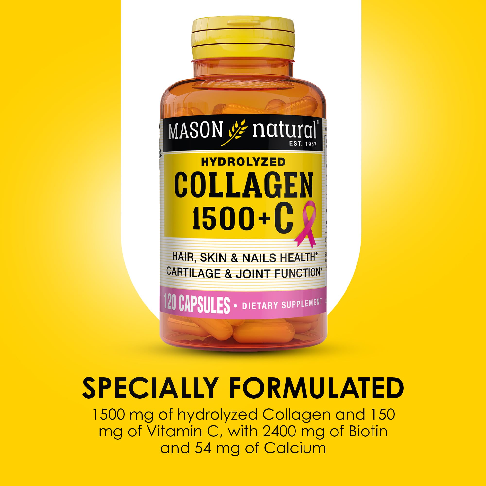 Mason Natural ingredient label highlighting clean ingredients.