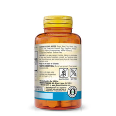 Mason Natural Magnesium 200 mg tablet closeup, shows smooth, easy-to-swallow form.
