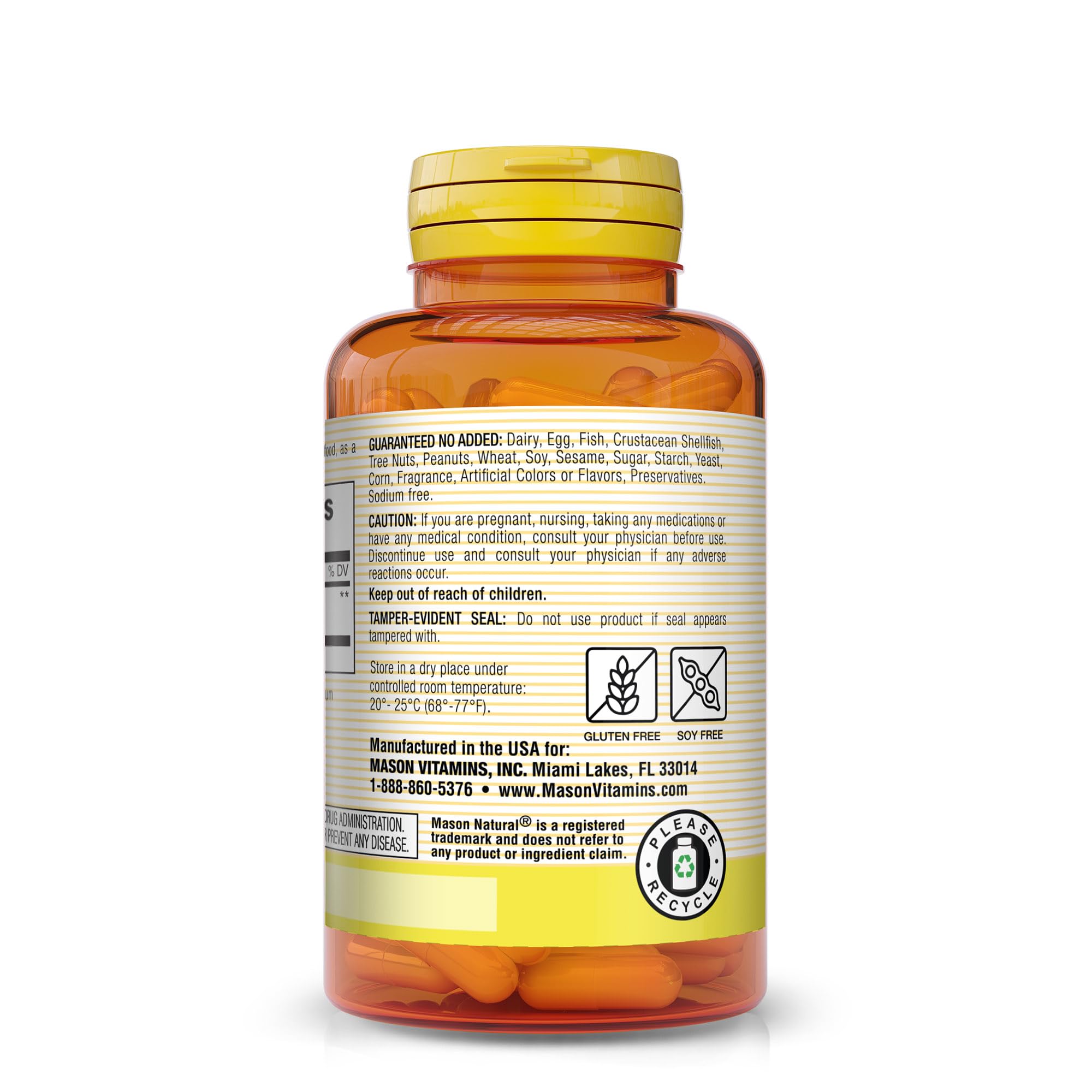 Mason Natural Milk Thistle label and packaging highlighting purity and potency.