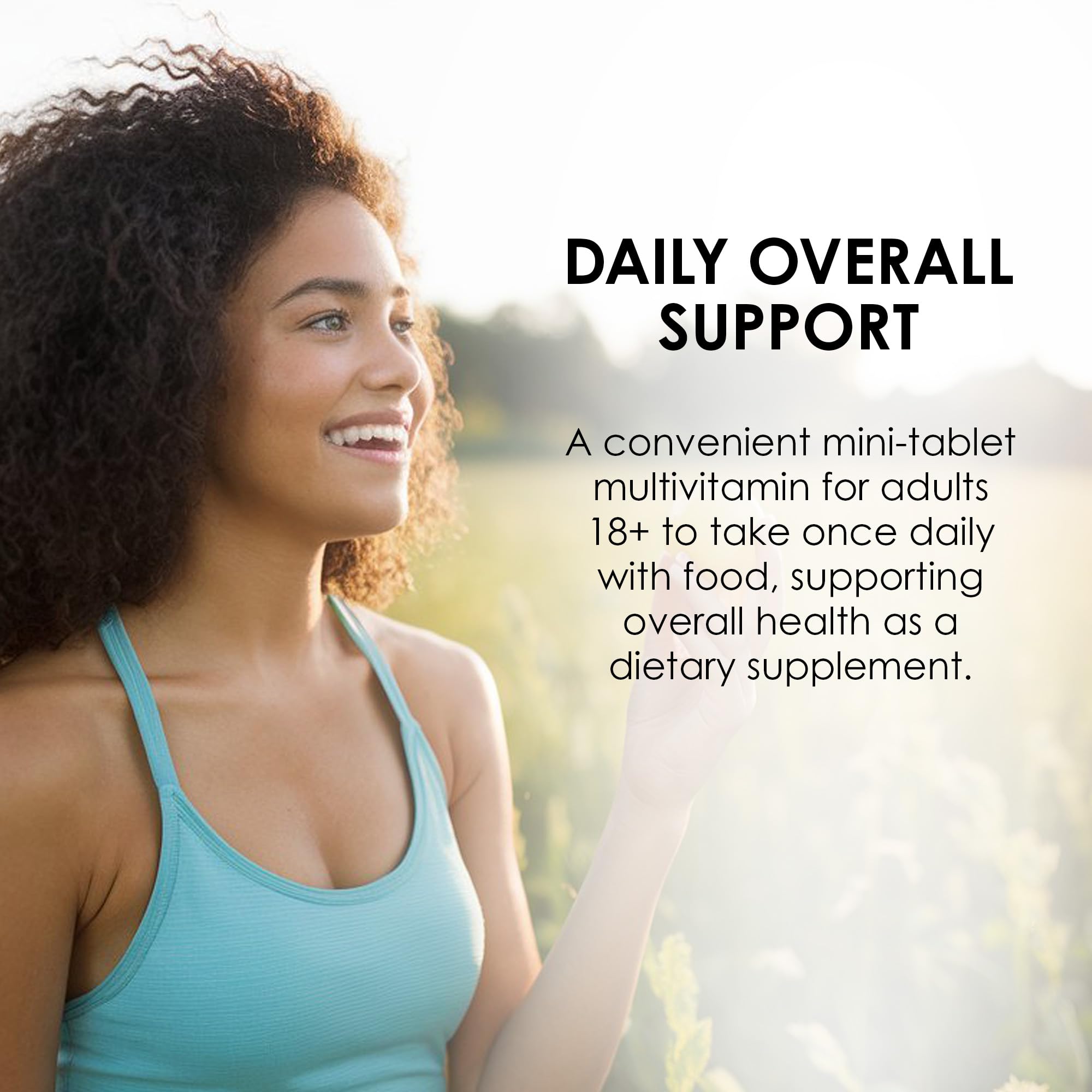 Mason Natural label highlights vitamins A, C, D, E and calcium