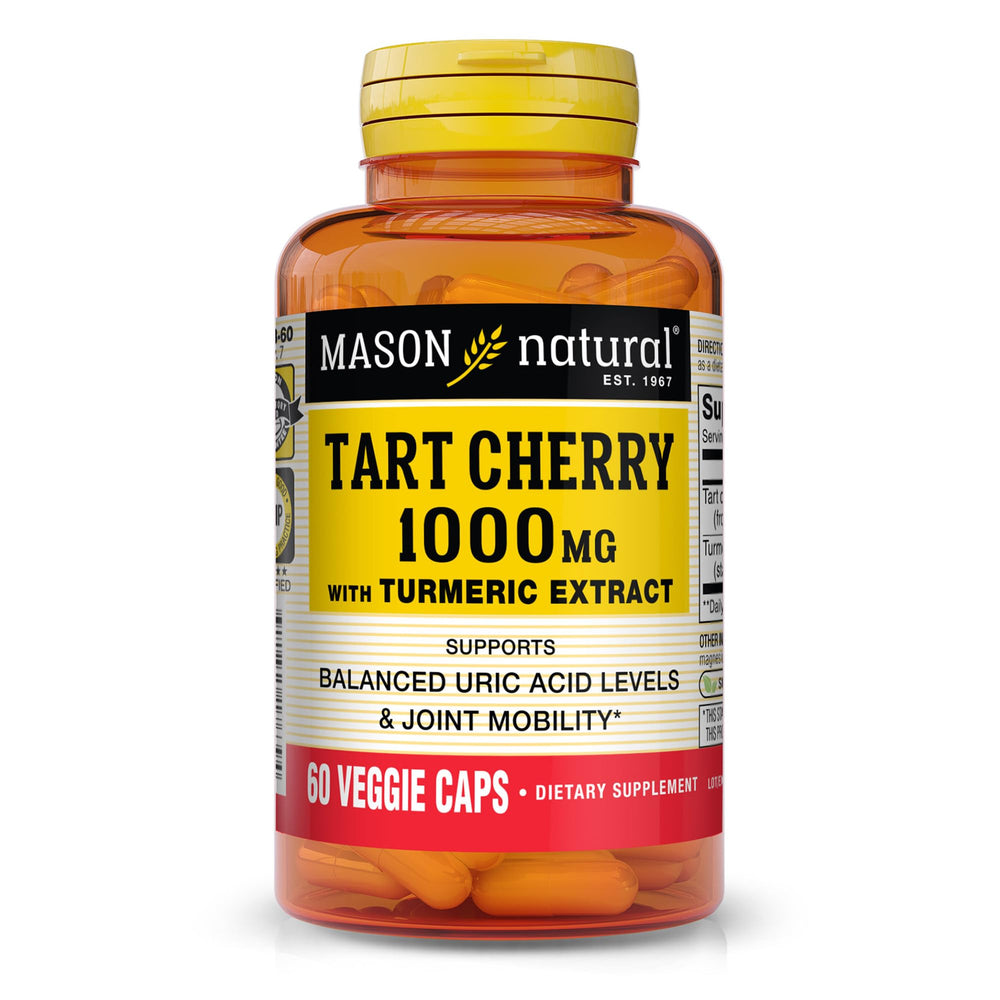 Mason Natural Tart Cherry Extract bottle showing 1000 mg for joint support