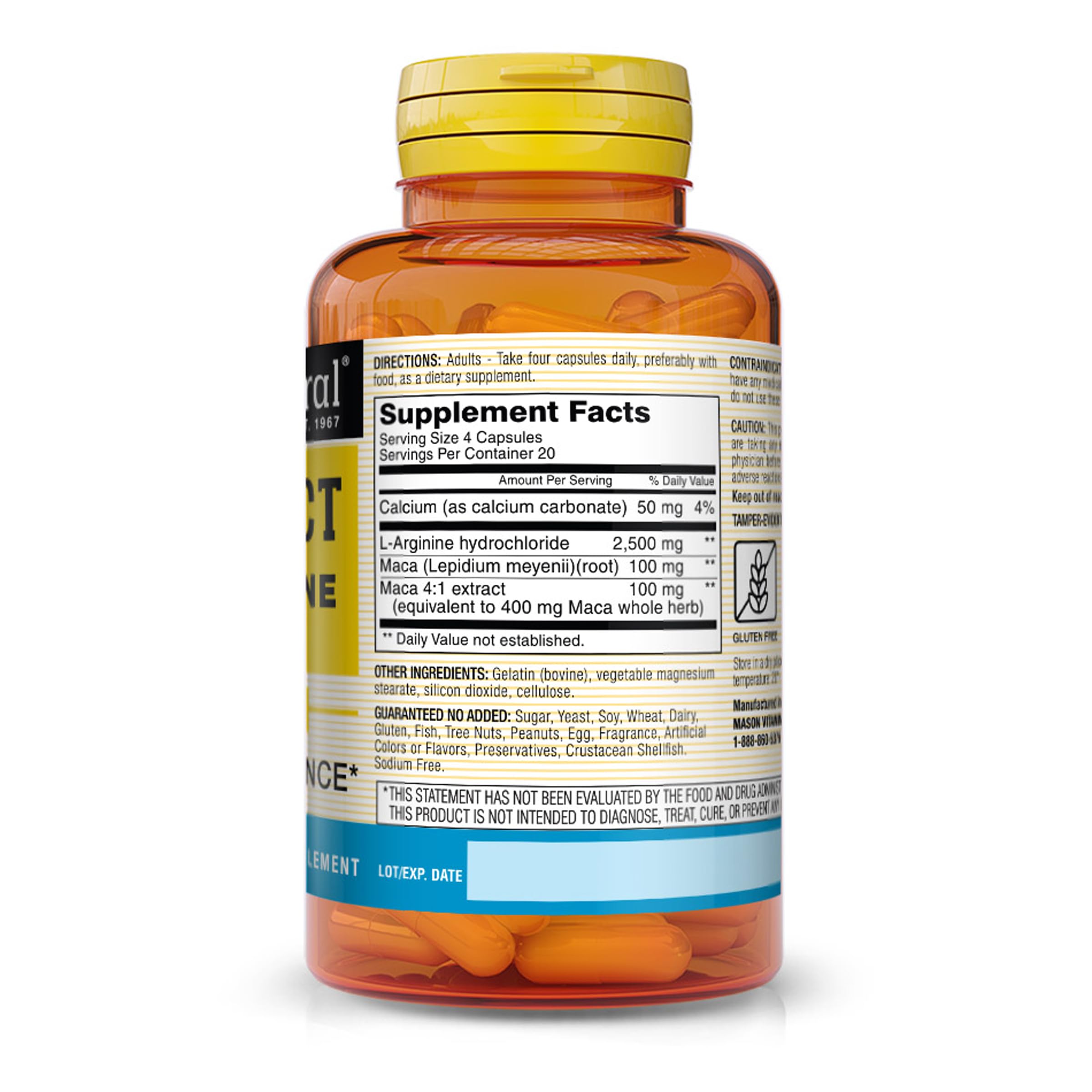 Mason Natural Vein Erect capsules being poured imply daily stamina support.