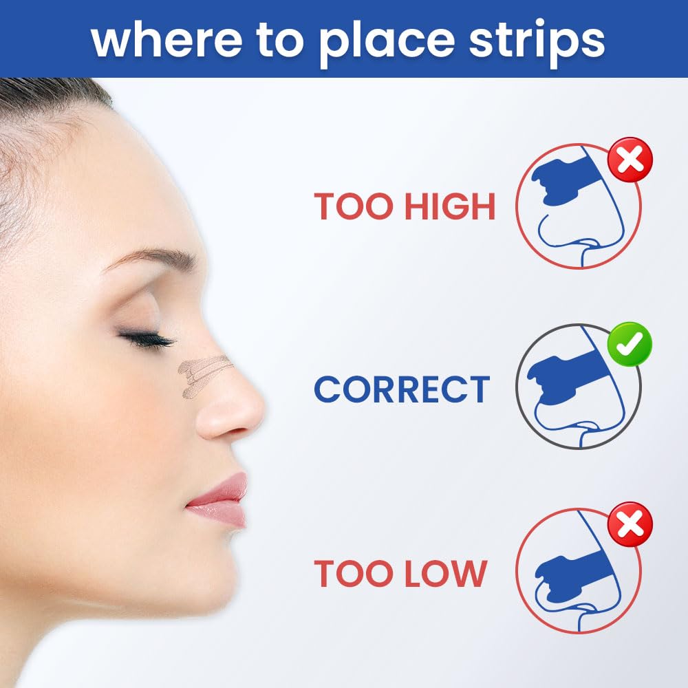 MASSNER nasal strips ideal during flight to ease airflow