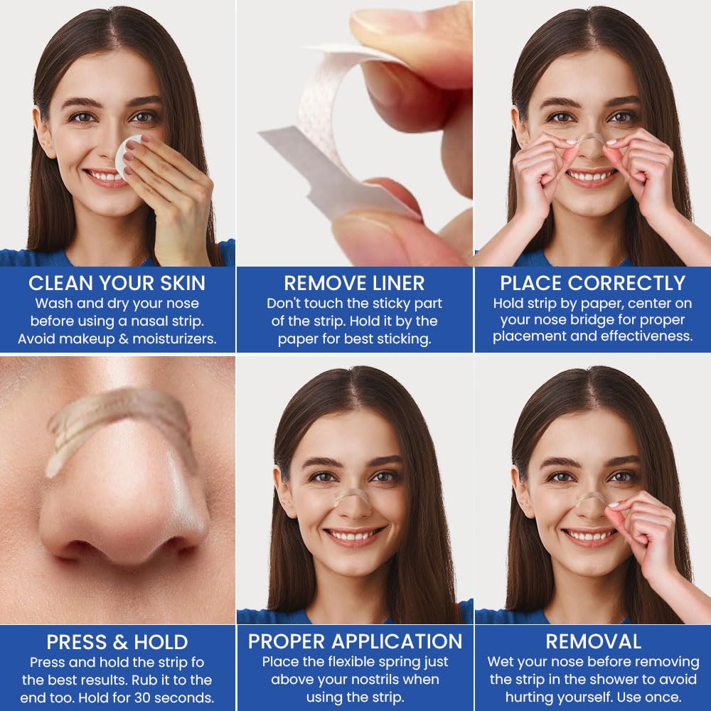 MASSNER nasal strips worn at night for discreet rest