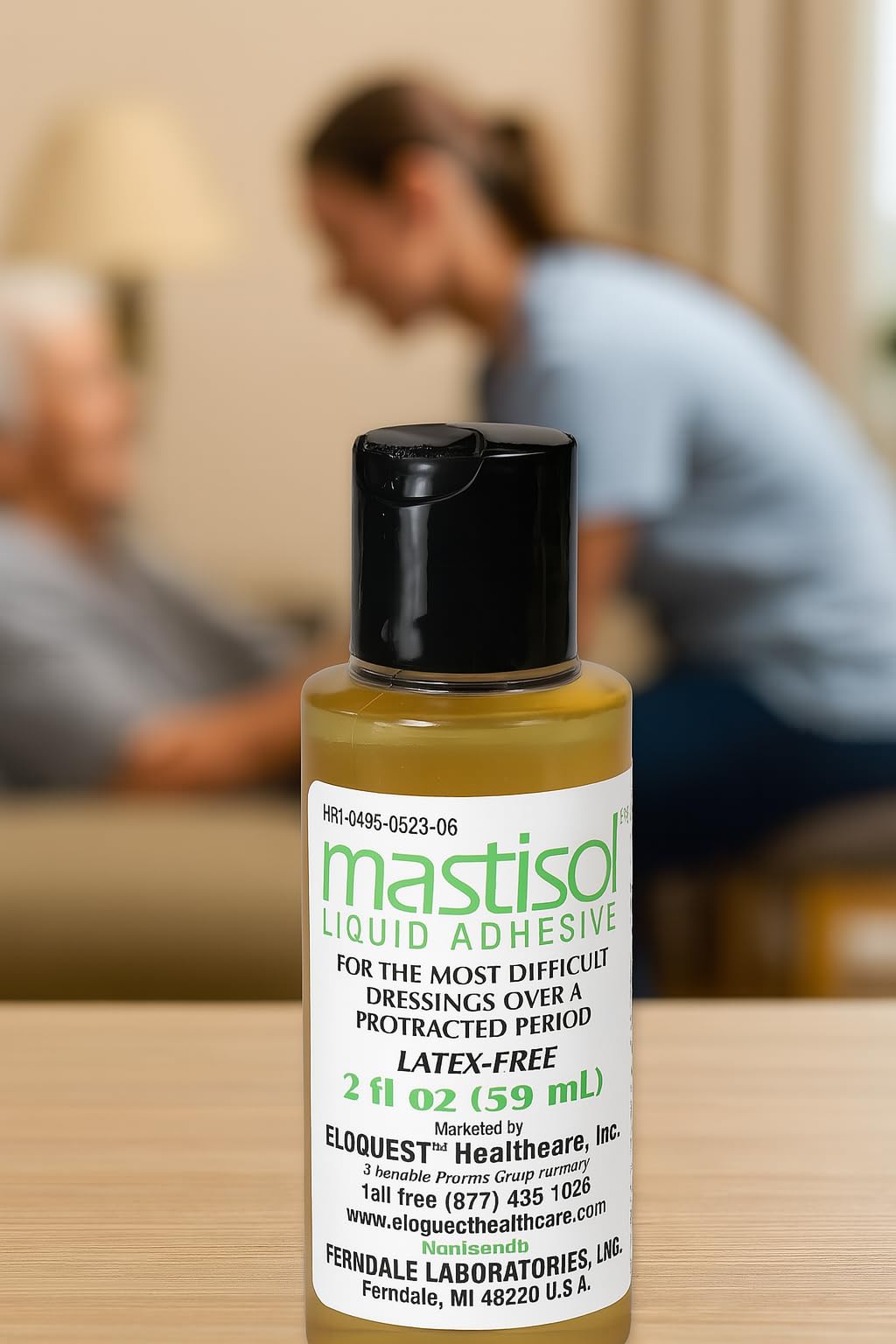 Steri-Strips with Mastisol seal illustrate occlusive bonding and skin protection.