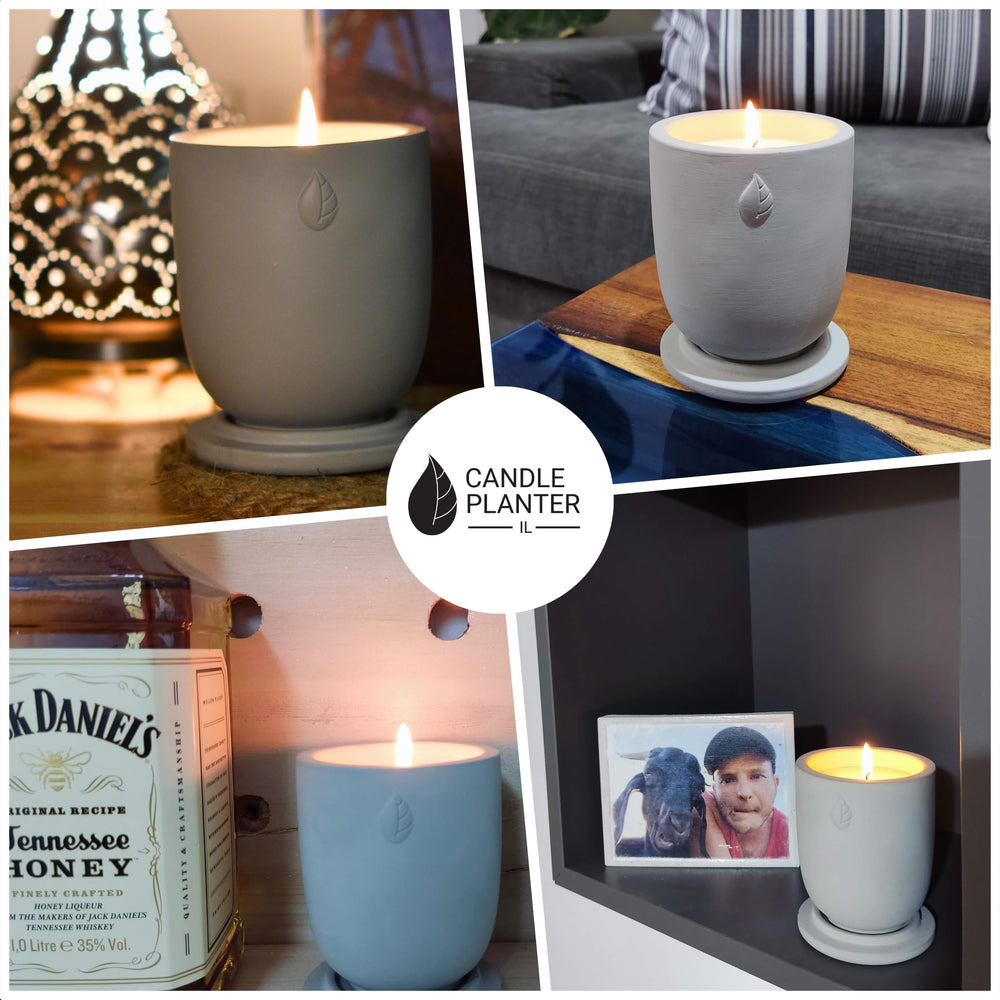 Matani empty candle jar ready to transform into planter