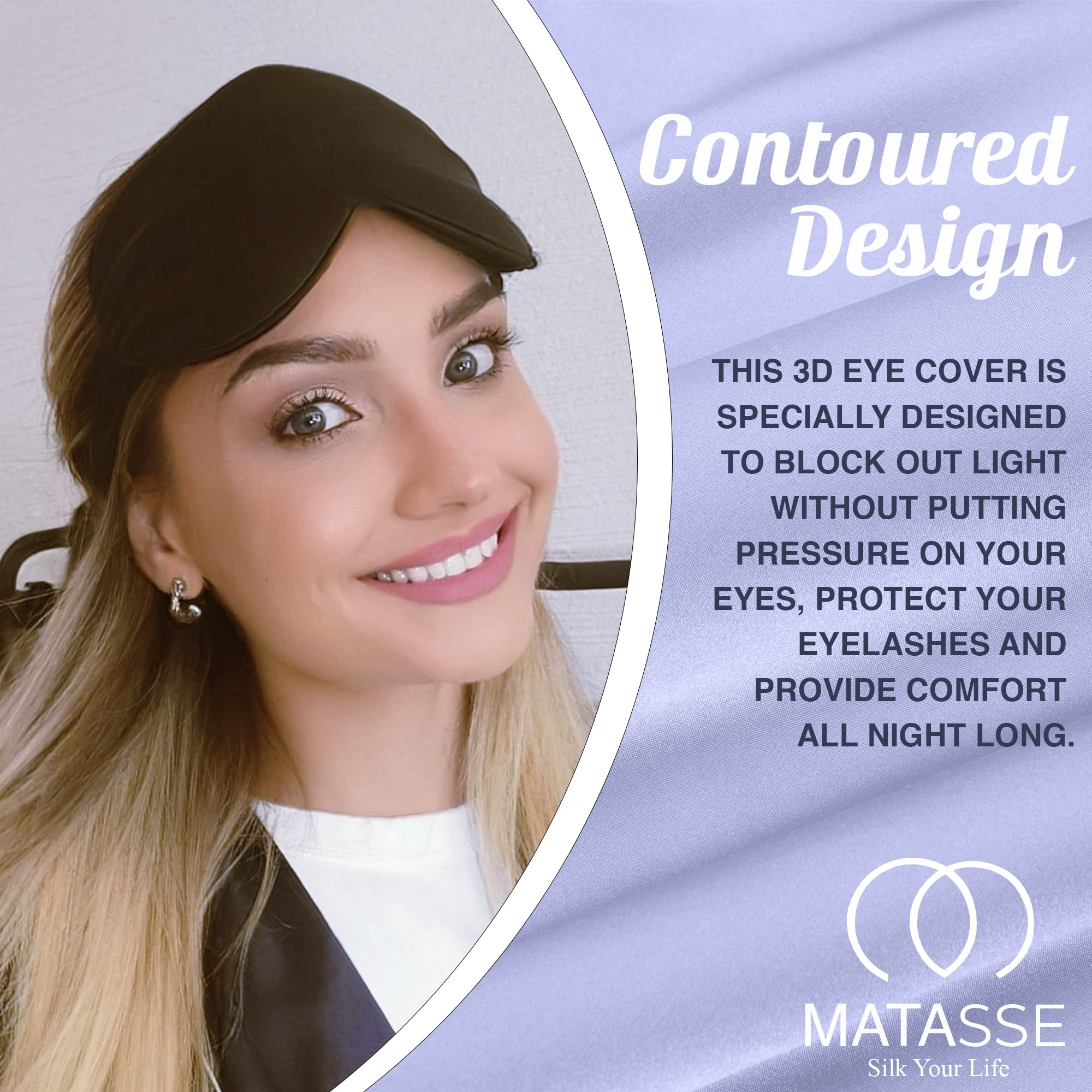 MATASSE Silk Your Life eye mask nose contour for comfortable sleep around the eyes