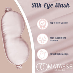 MATASSE Silk Your Life 22 Momme mulberry silk helps hydrate skin overnight.