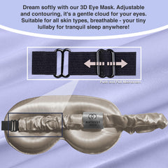 MATASSE Silk Your Life padded eyecups reduce pressure while shielding eyes.