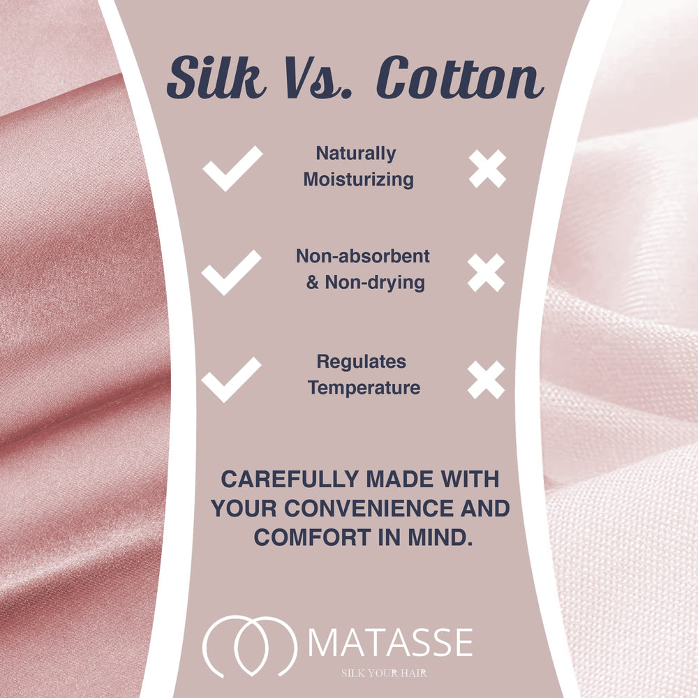 MATASSE Silk eye mask pink color adds a luxurious look for relaxing sleep