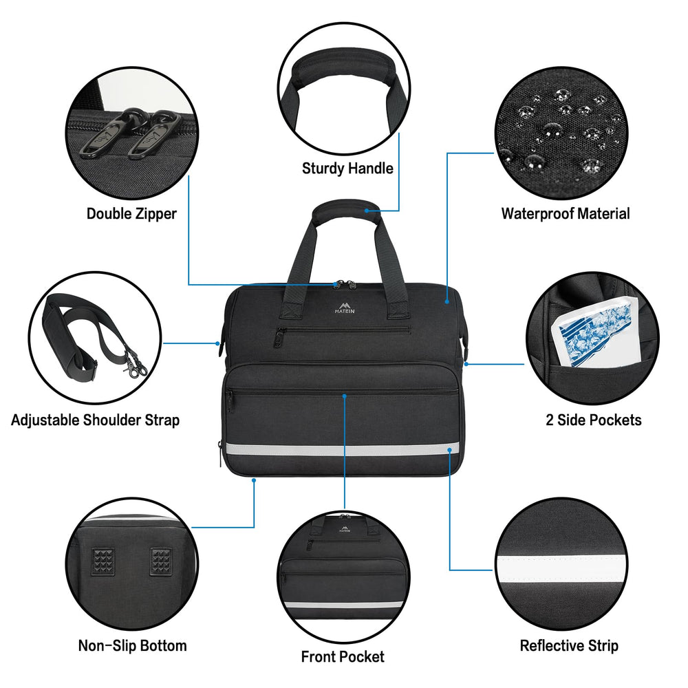 MATEIN medical bag large-capacity-dimensions accommodates supplies for home visits