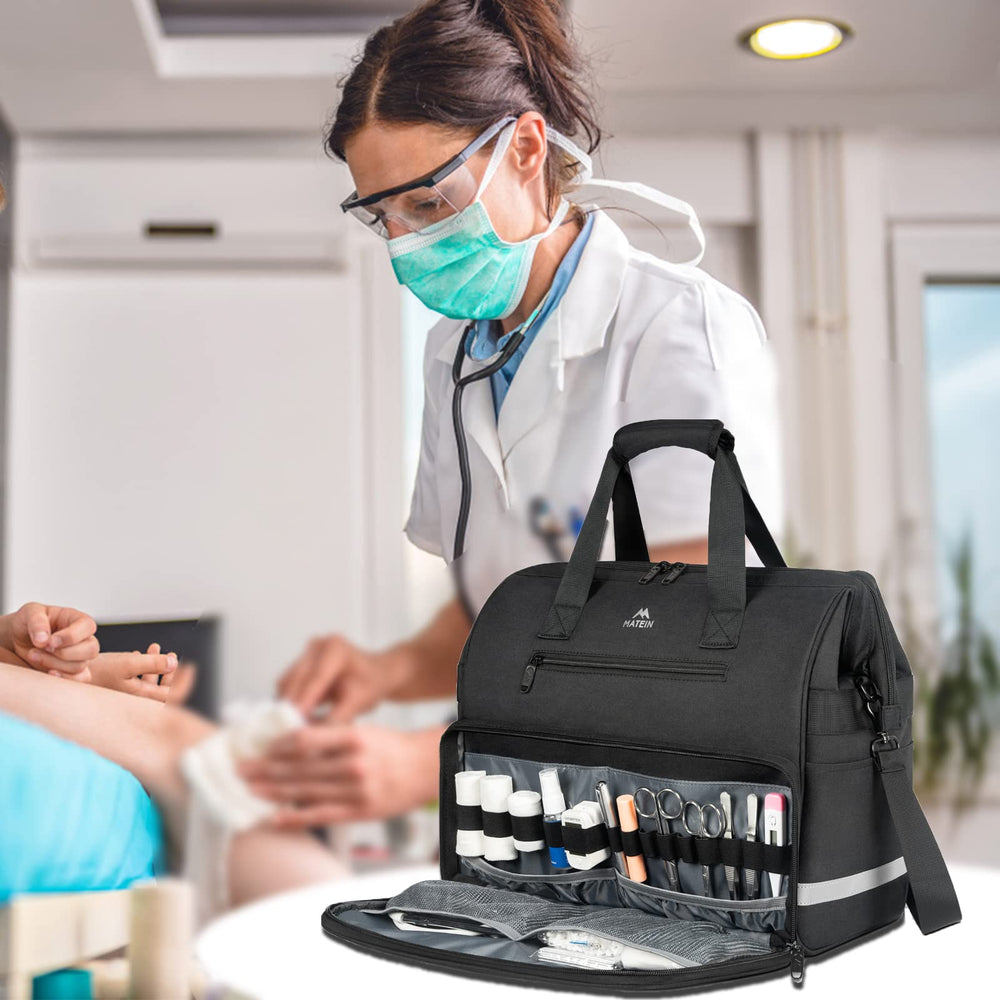 MATEIN medical bag wide-opening-design easy storage and retrieval