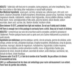 Materna Nestlé Prenatal bottle showing daily dosage for consistency.
