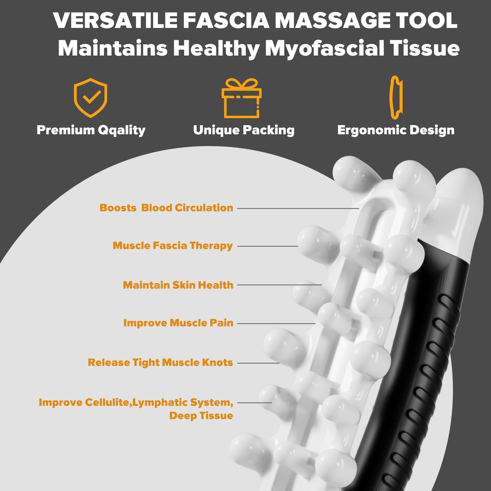 Matscover fascia blaster ergonomic handle enables comfortable grip during use