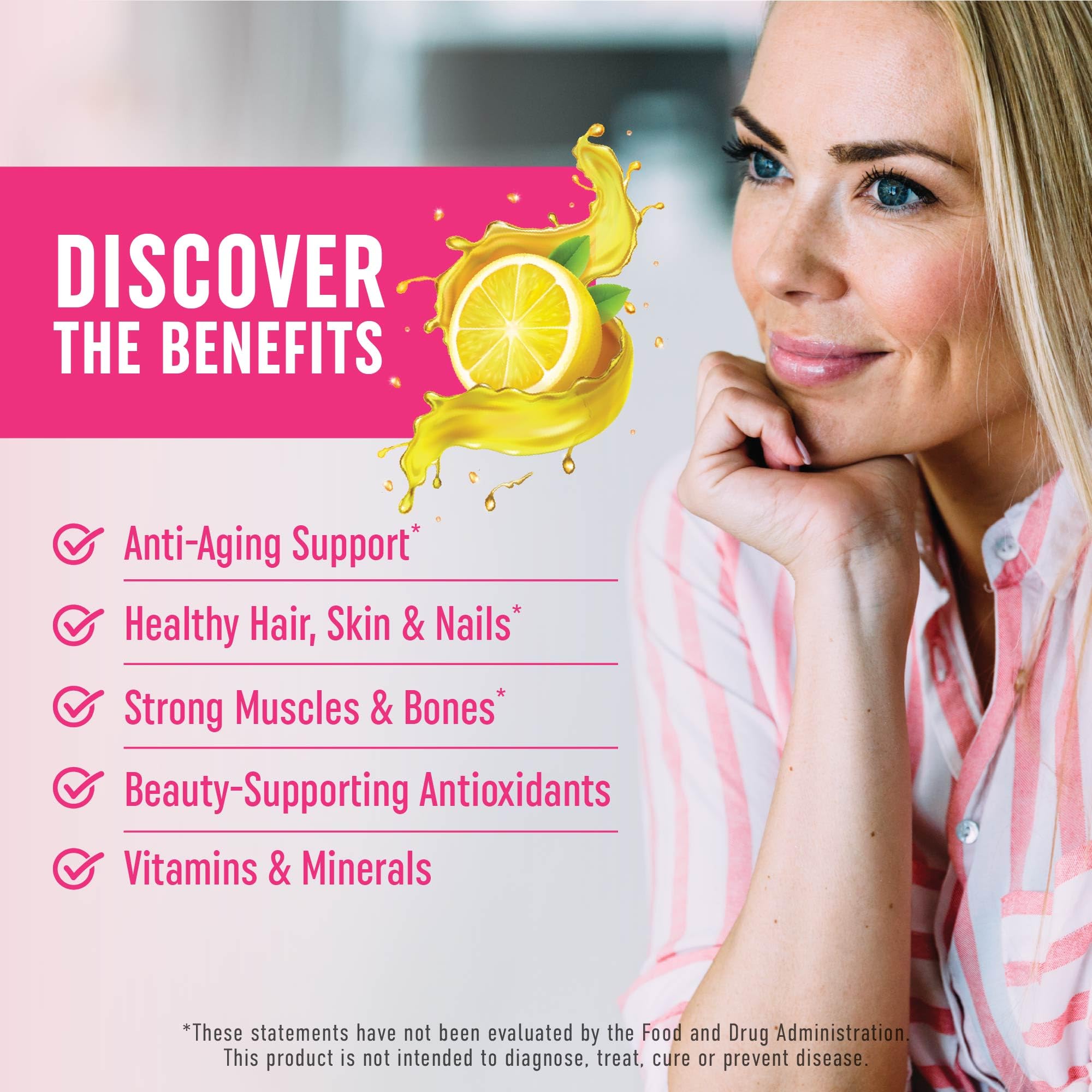 MAV Nutrition Collagen Gummies ingredients label highlights biotin and minerals.