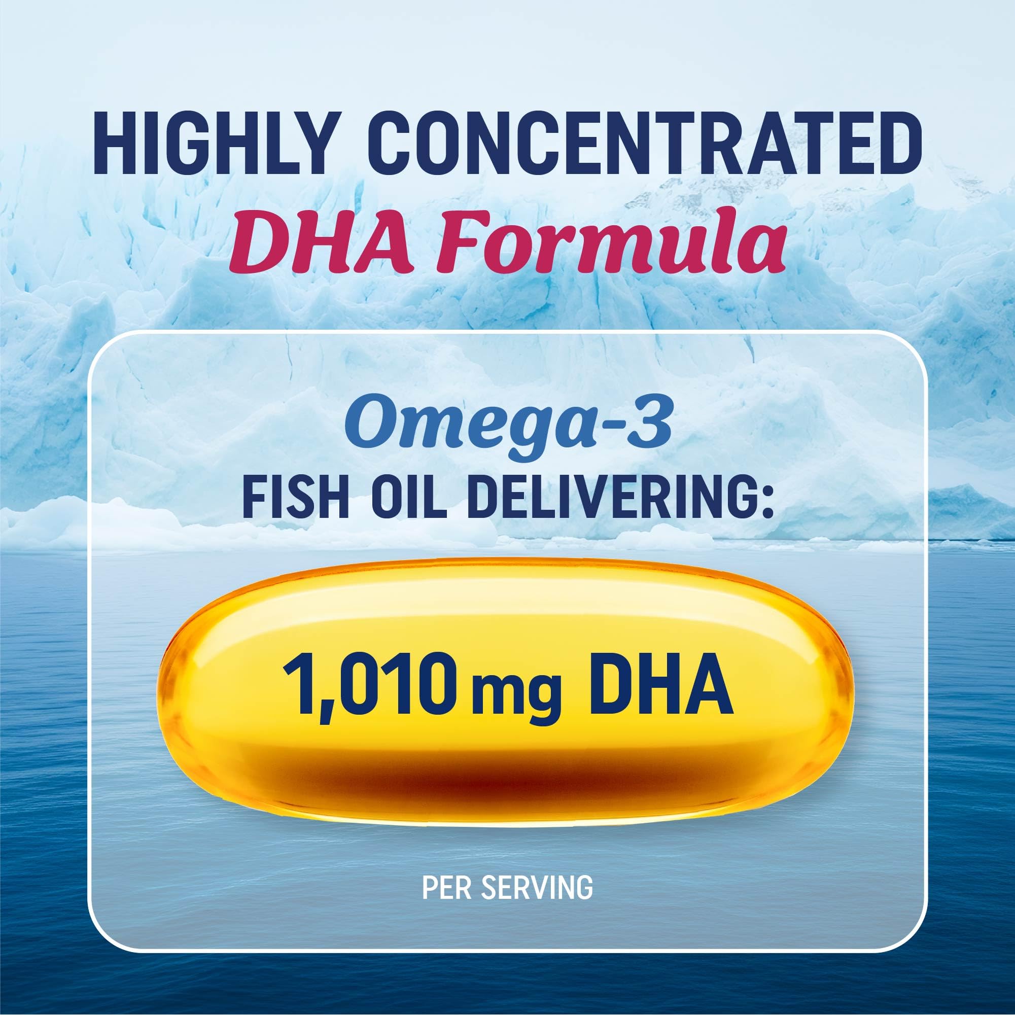 MAV Nutrition DHA Ultra softgels closeup shows potent omega-3 content for cognition.