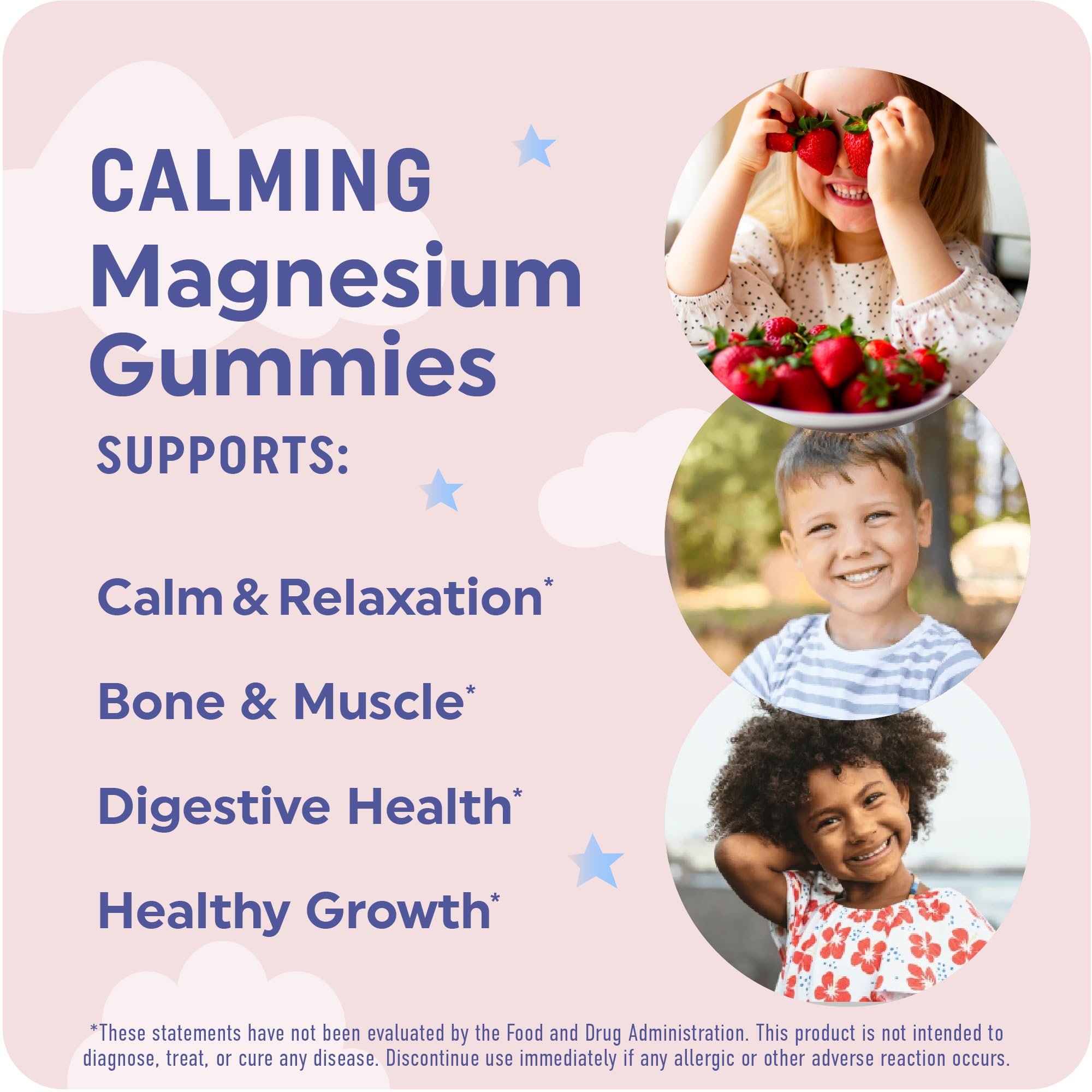 MAV Nutrition magnesium calming gummies strawberry flavor appealing to kids during routines